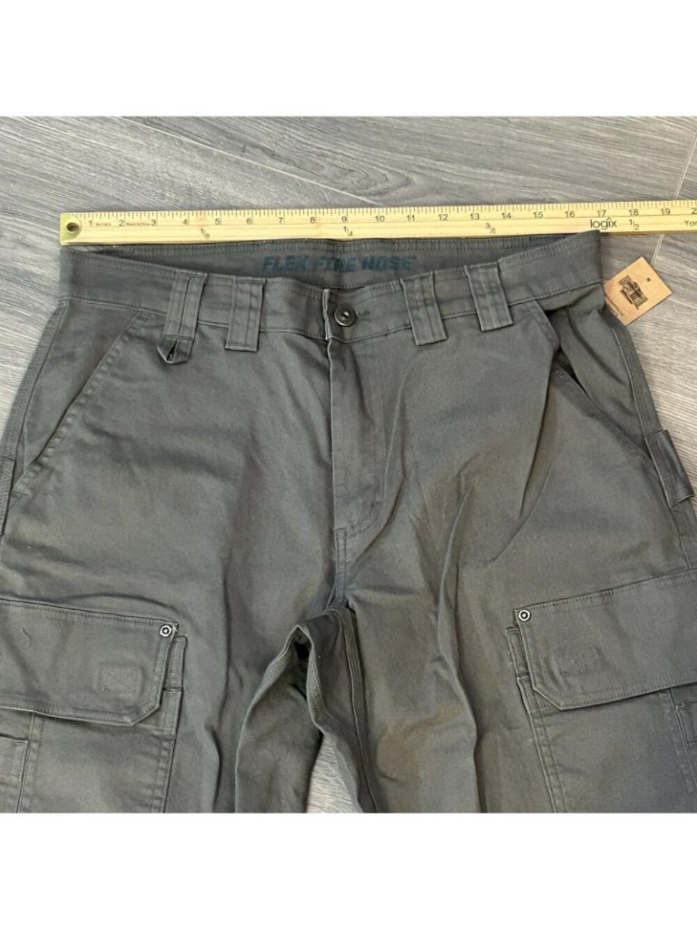 Duluth Trading Pants Mens 34x29 Gray DuluthFlex Fire Hose Relaxed Cargo Stretch - Picture 7 of 11